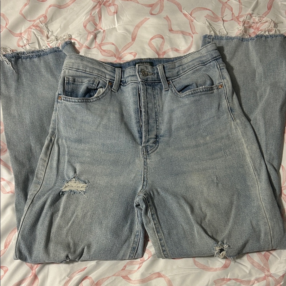 Wild Fable Light Blue high rise straight cropped Jeans